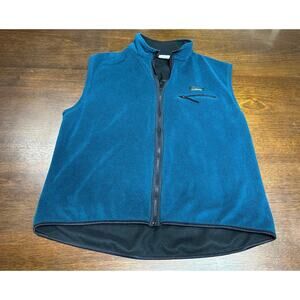 LL Bean Colorblock Fleece Vest Men XL Travel Camping Outdoor Hiking Layer Warm